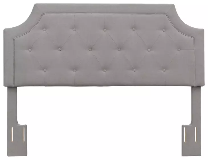 Alta Gray Upholstered Queen Headboard