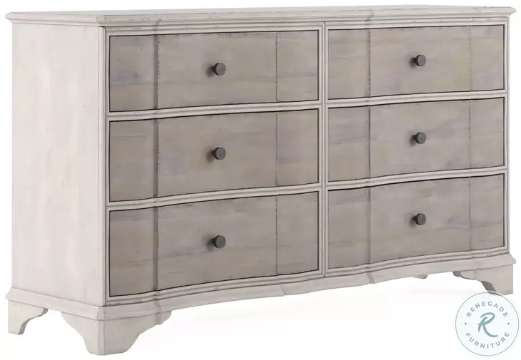 Alcove Belgian Ivory And Washed Maple Dresser