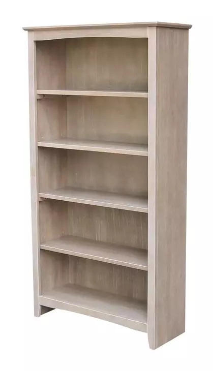 Home Accents Taupe Gray 60" Shaker Bookcase