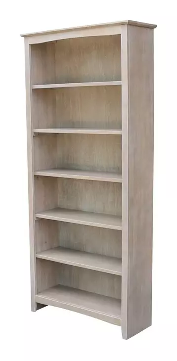 Home Accents Taupe Gray 72" Shaker Bookcase