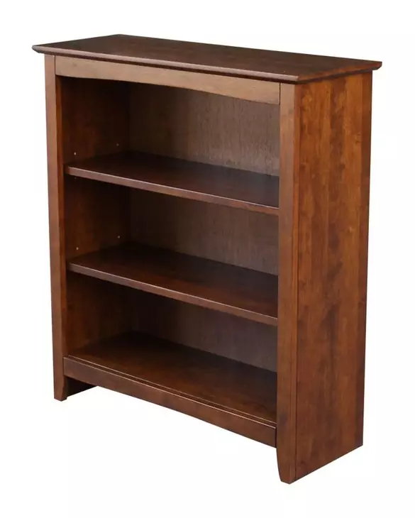 Home Accents Espresso 36" Shaker Bookcase