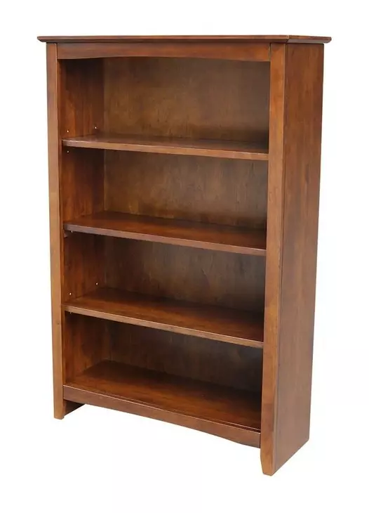 Home Accents Espresso 48" Shaker Bookcase