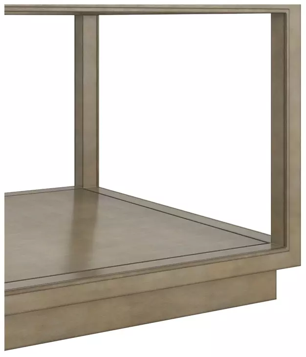Glaze Quartz Rectangular Glass Top Cocktail Table