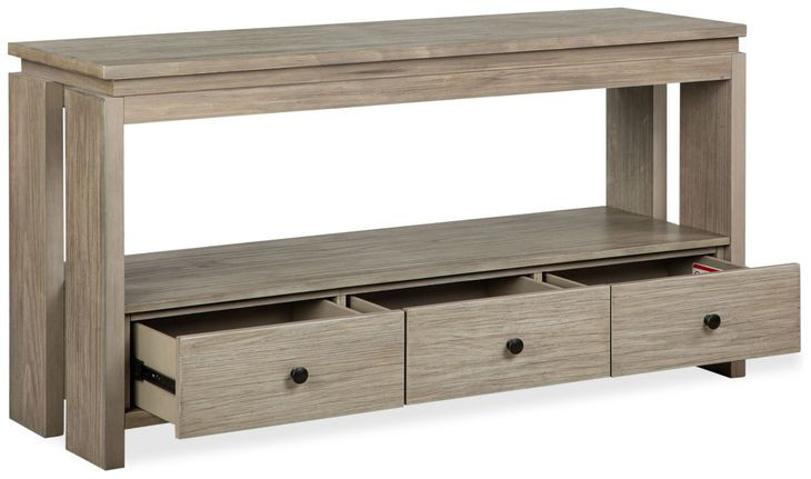 Conrad Stone Harbor Gray Rectangular Lift Top Occassional Table Set