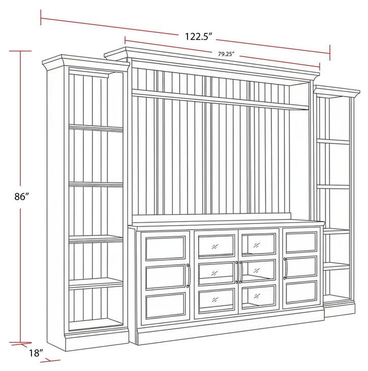 Shoreham Effortless White Entertainment Wall
