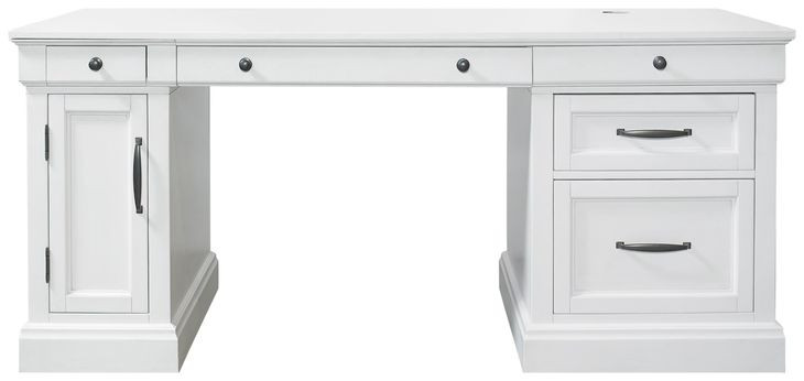 Shoreham Effortless White Pedestal Desk