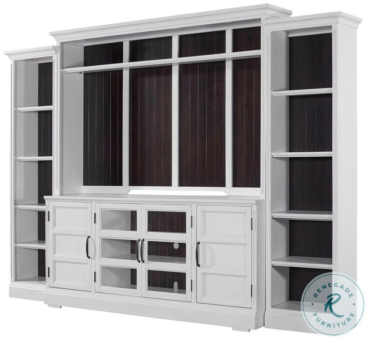 Oceancrest Effortless White Entertainment Wall