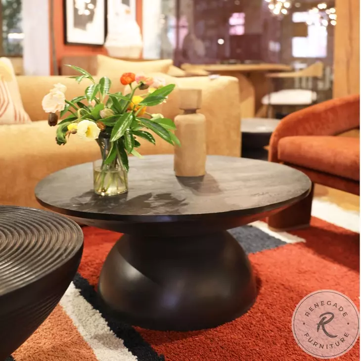 Bermude Black Sandblasted Coffee Table