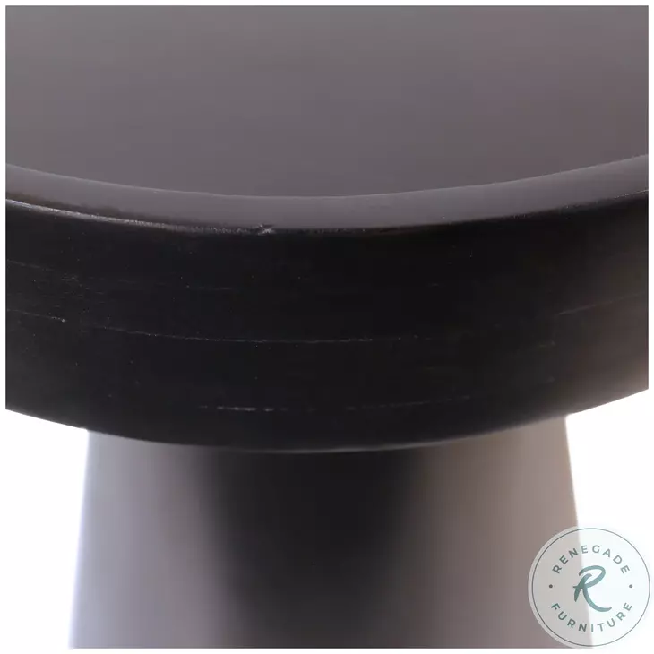 Blando Black Sandblasted Side Table