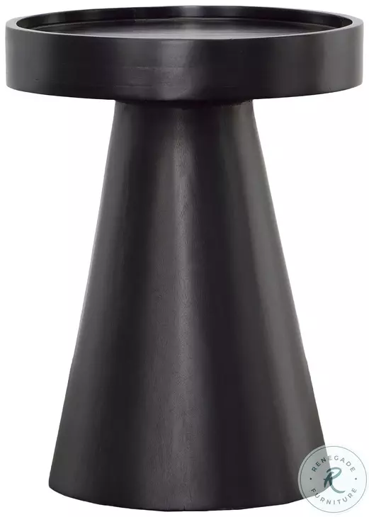 Blando Black Sandblasted Side Table