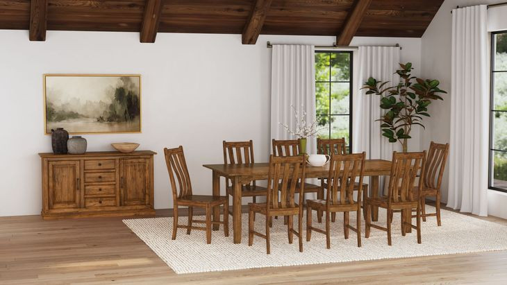 Silverdale Russet Extendable Rectangular Dining Room Set