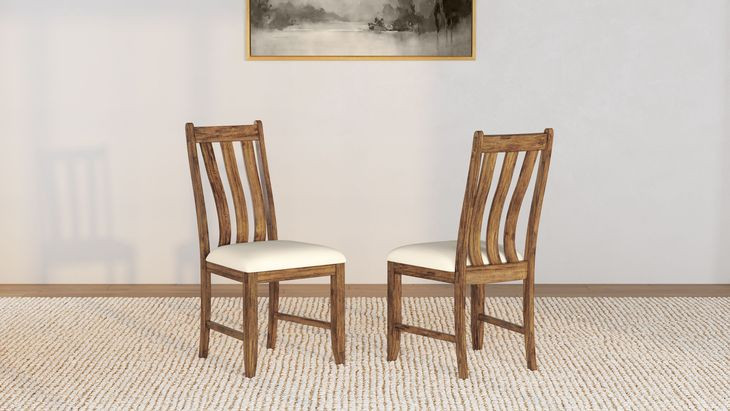 Silverdale Cream Upholstered Side Chair Set of 2