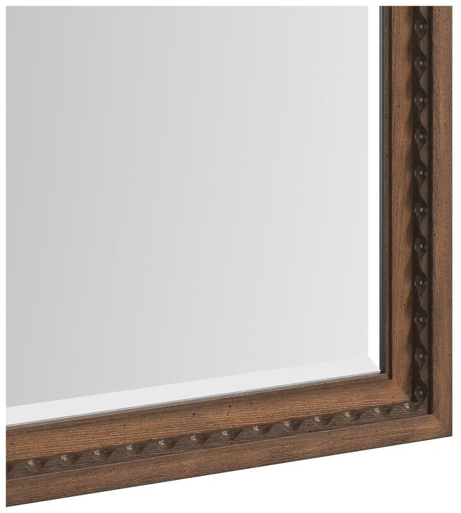 Harbor Warm Walnut Square Dresser Mirror
