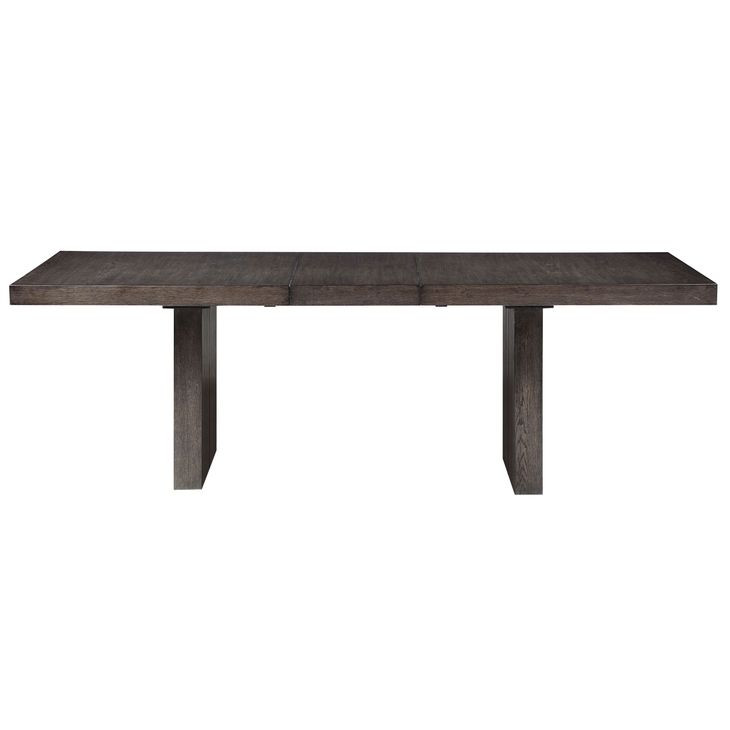 Evan Brown 96" Extendable Rectangular Dining Table