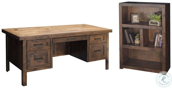 Sausalito Whiskey Home Office Set with Executive Desk