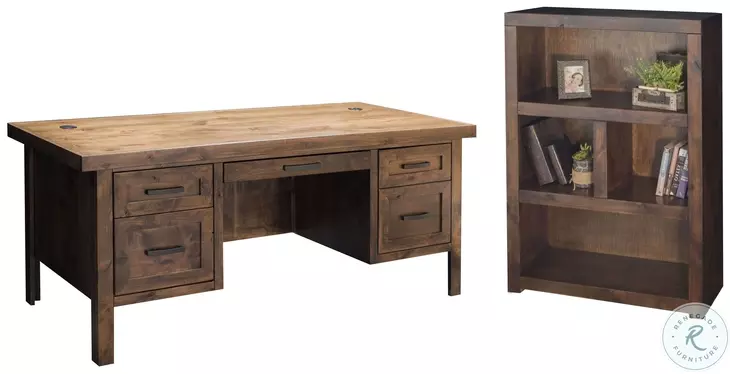 Sausalito Whiskey Home Office Set with Executive Desk