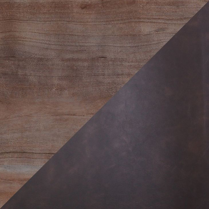 Nature's Edge Slate and Dark Brown 79" 7 Piece Dining Set