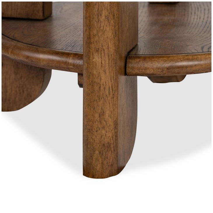 Tanner Tawny Brown Round End Table