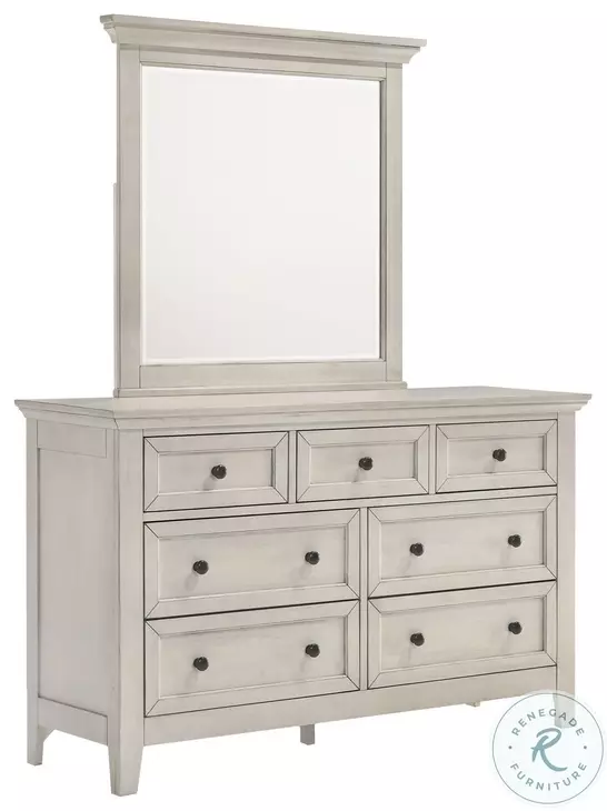 San Mateo Youth Rustic White Mirror