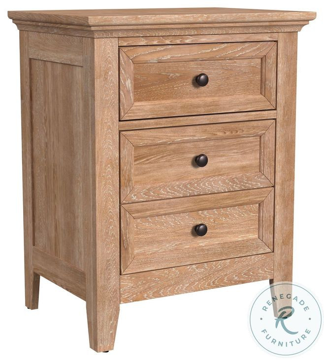 San Mateo Wheat 3 Drawer Nightstand