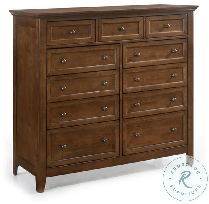 San Mateo Tuscan 11 Drawer Gentlemans Chest