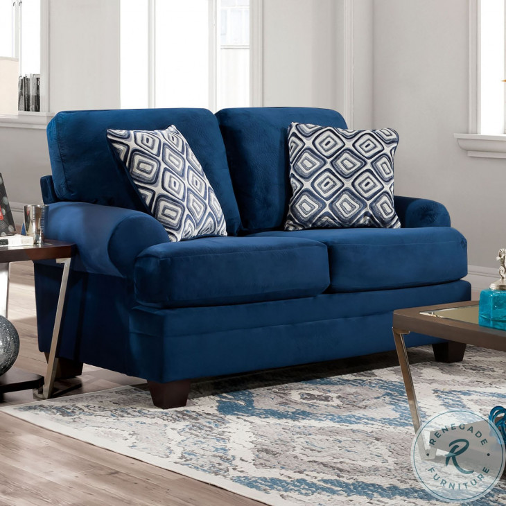 Waldstone Navy Living Room Set from Furniture of America | Coleman ...