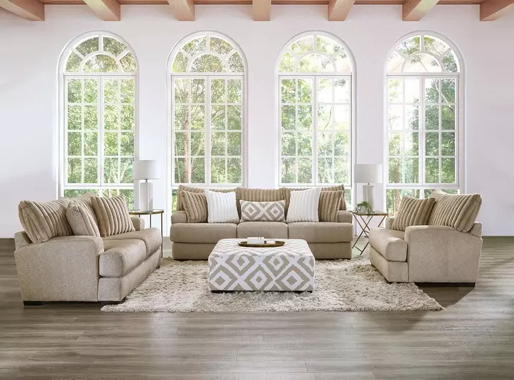 Loughlin Light Brown 98" Sofa