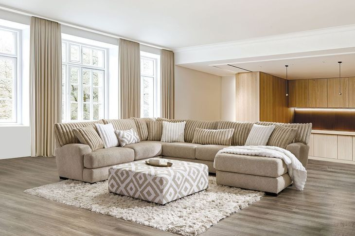 Loughton Light Brown 139" Sectional