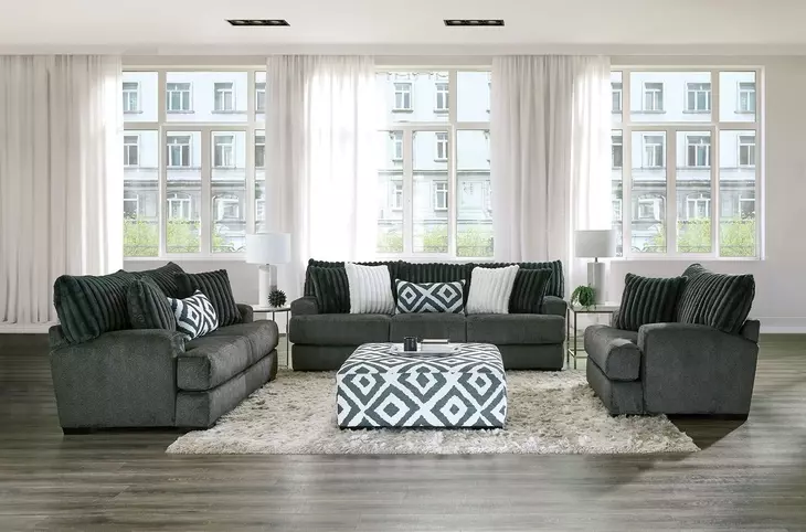 Loughlin Gun Metal 72" Loveseat