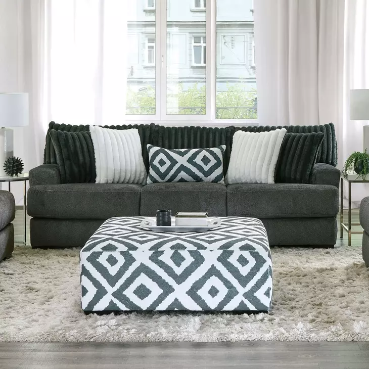 Loughlin Gun Metal 98" Sofa