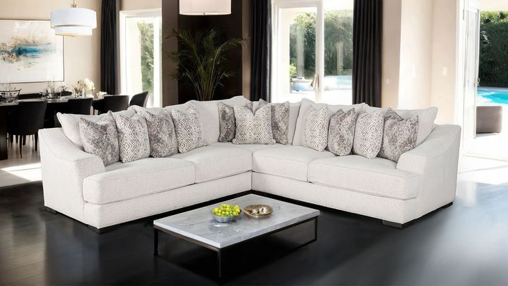 Moorpark Off White 127" Sectional