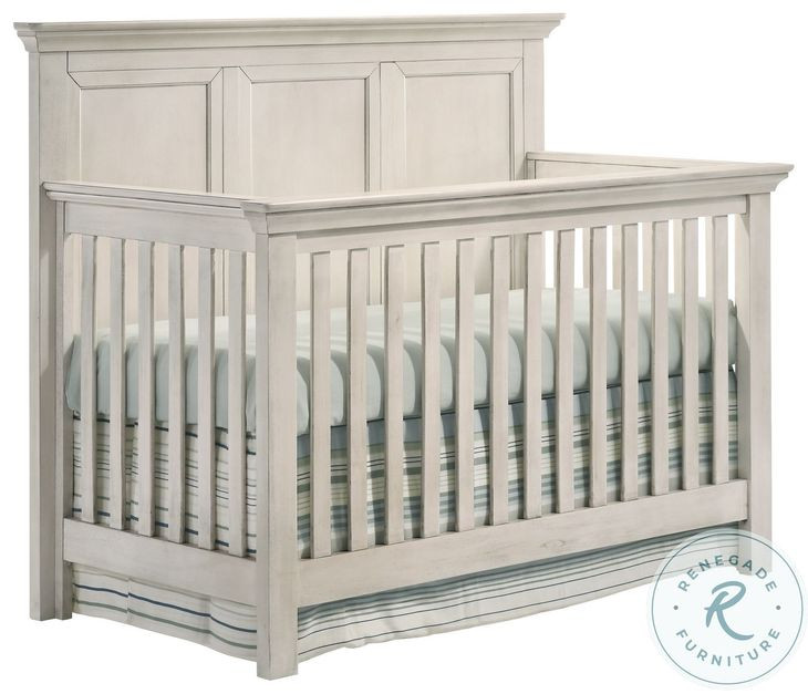 San Mateo Rustic White Convertible Standard Crib