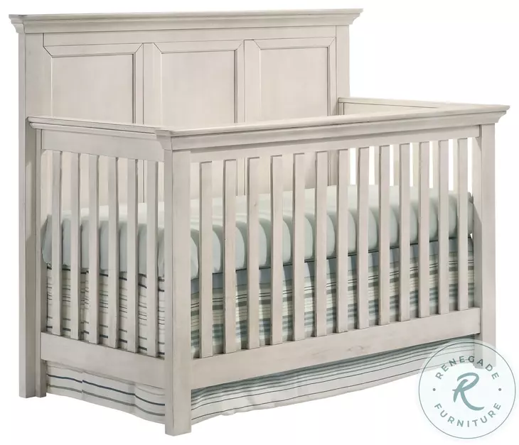 San Mateo Rustic White Convertible Standard Crib