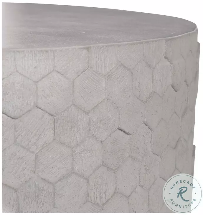 Athena Natural Concrete Round Cocktail Table