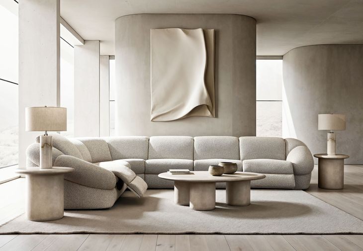 Massimo Beige Power Motion Sectional