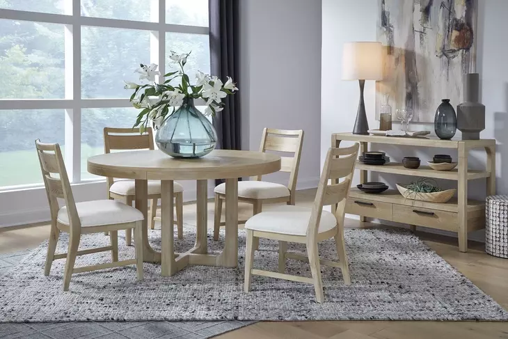 Greenvale Butternut 54" Round Dining Table