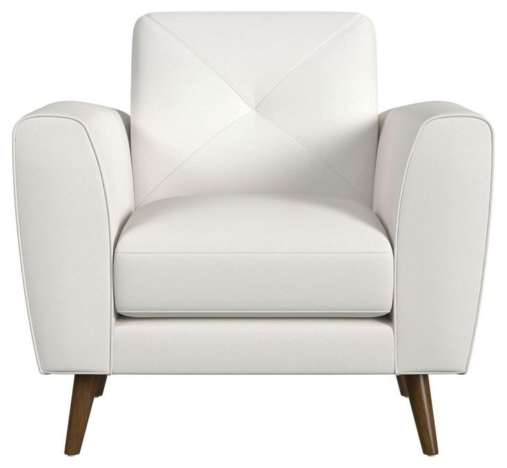 Symphony White Upholstered Chair