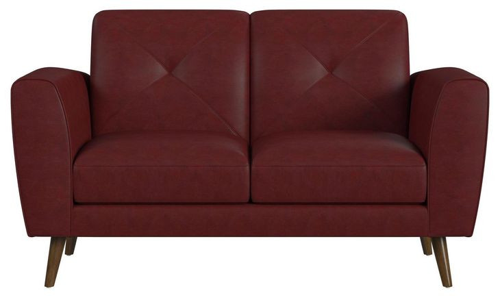 Symphony Red 65" Loveseat