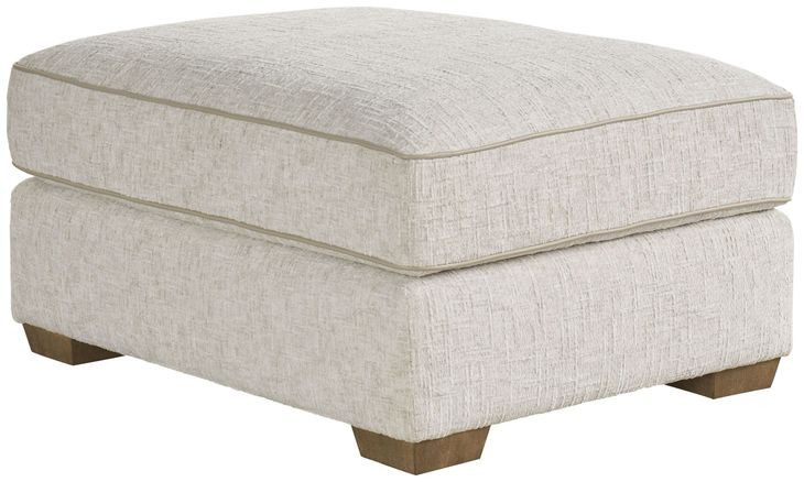 Sophie Beige Performance Fabric Rectangular Ottoman