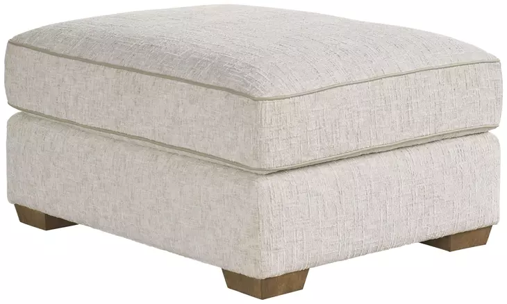 Sophie Beige Performance Fabric Rectangular Ottoman