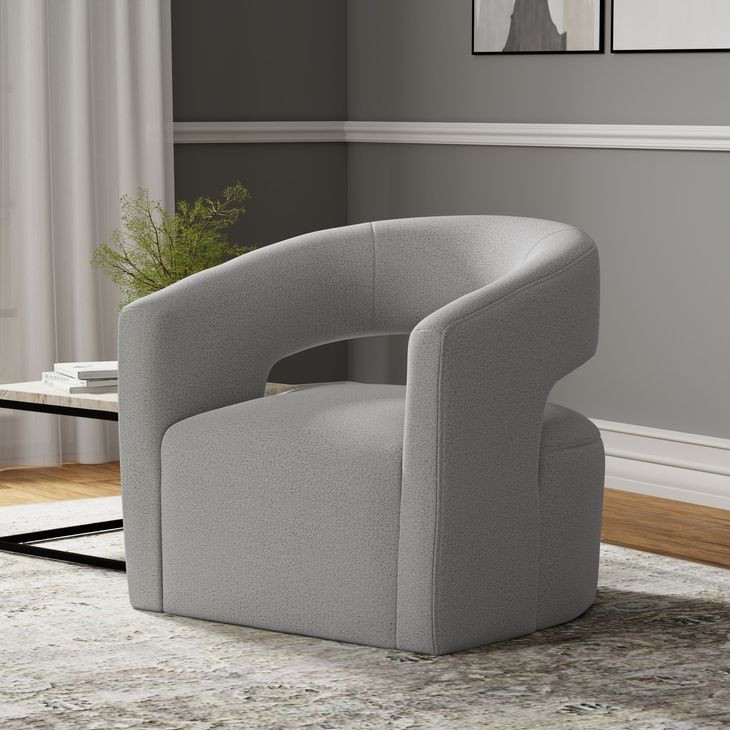 Orbit Dame Dove Open Back Accent Chair