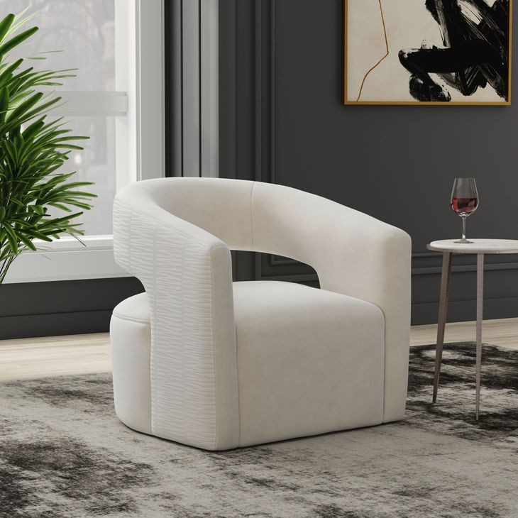 Orbit Elise Natural Open Back Accent Chair