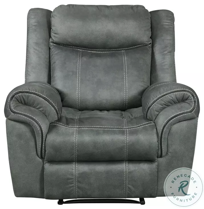 Tasso Sorrento Charcoal Glider Recliner