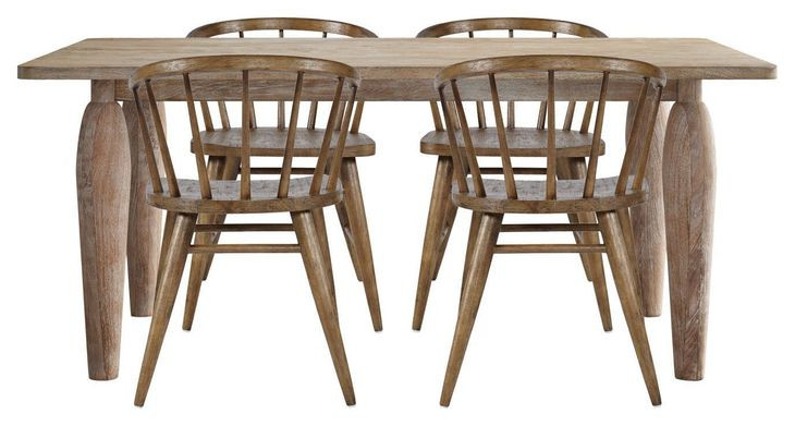 Spader Chestnut 5 Piece Dining Set