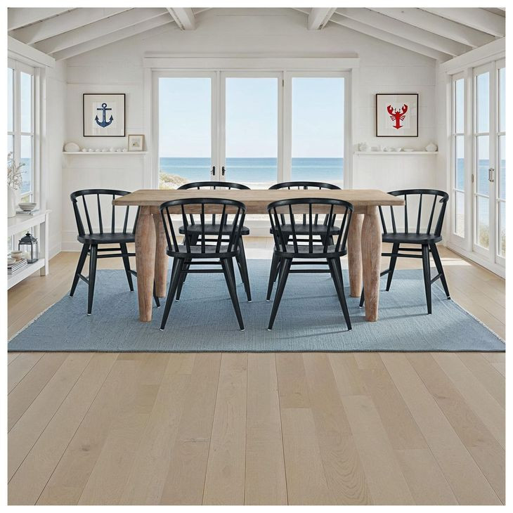 Fitz Black Curved Back Spindle Dining Chair Set Of 2