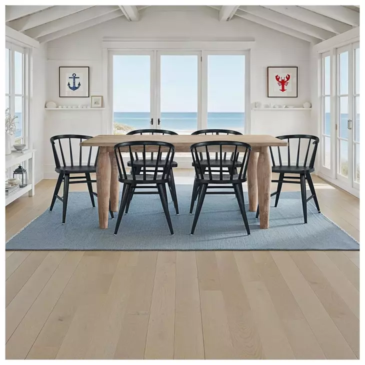 Fitz Black Curved Back Spindle Dining Chair Set Of 2