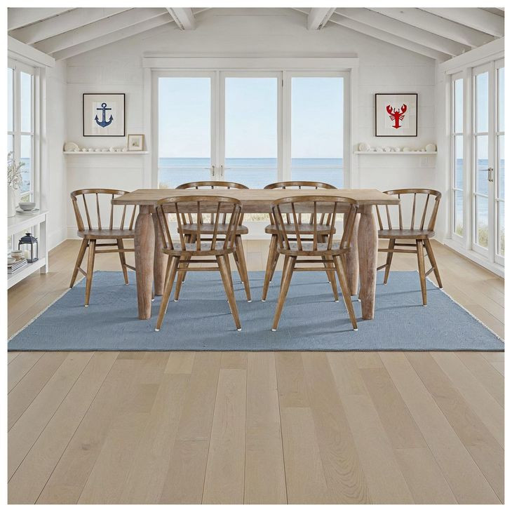 Fitz Chestnut Curved Back Spindle Dining Chair Set Of 2