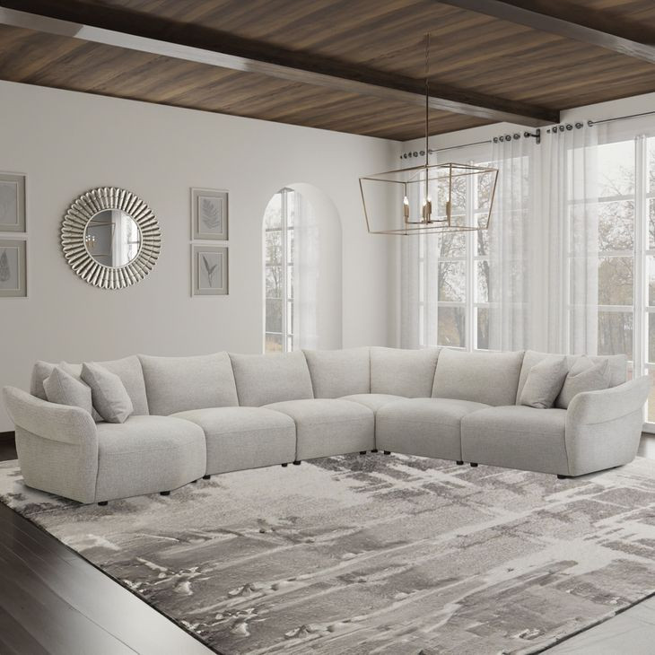 Playful Canes Cobblestone Sectional