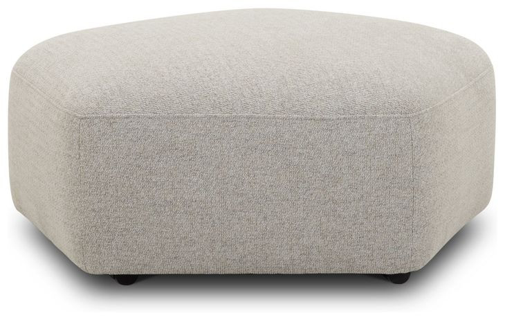 Playful Canes Cobblestone Ottoman with Casters