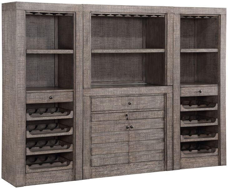 Spring Haven Gray and Brown 4 Shelves Pier